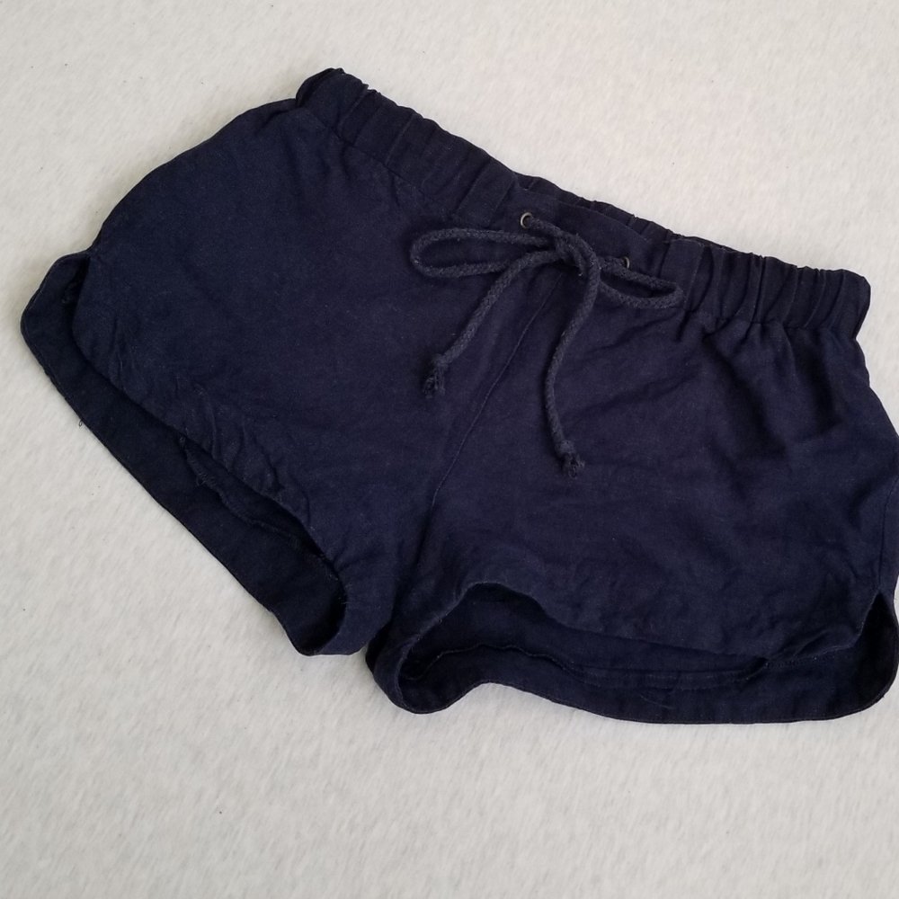 Forever 21 navy blue linen blend shorts